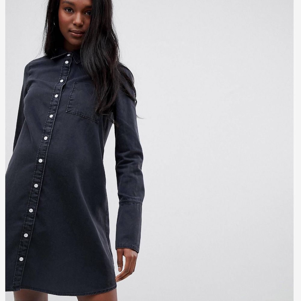❌ SOLD ❌ ASOS Maternity Denim Shirt Dress Size 10